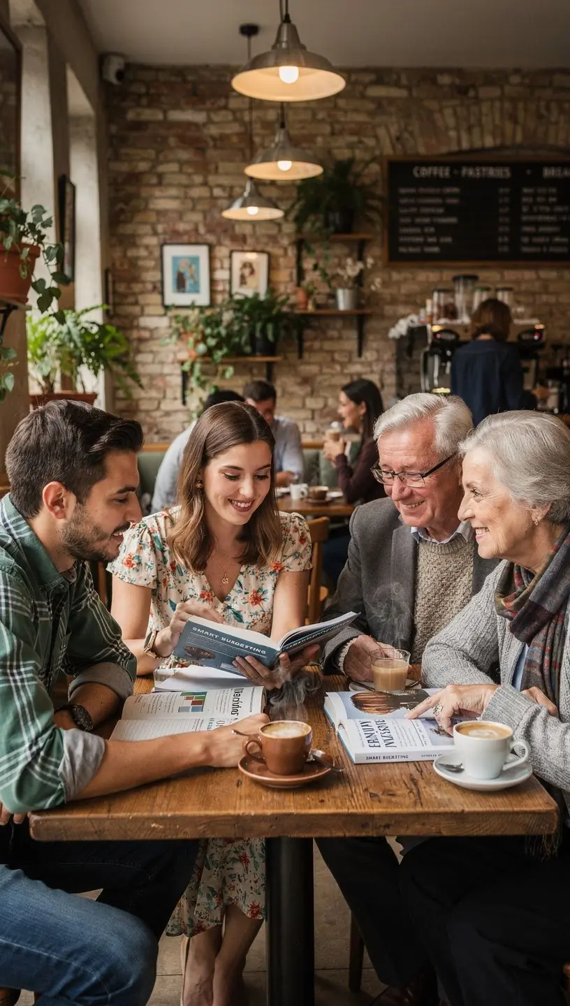 Pénzügyi tanácsadó könyveket mutató polc, kiemelve a lépésről lépésre útmutatókat a személyes pénzügyek kezeléséhez.