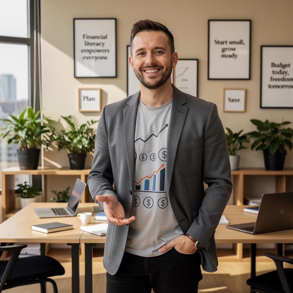 Fiatal felnőtt átgondoltan írja a havi kiadásait egy táblázatba, hogy jobban kezelje pénzügyeit.